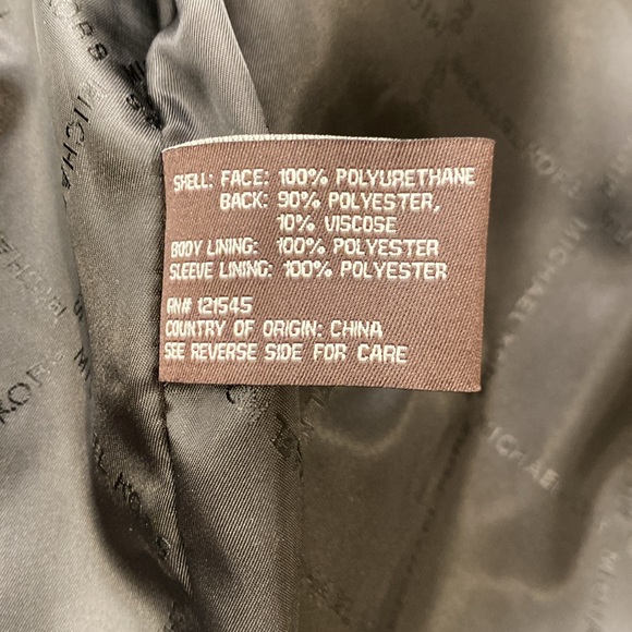 Michael Kors faux leather jacket. Size small, new with tags. - Picture 8 of 13
